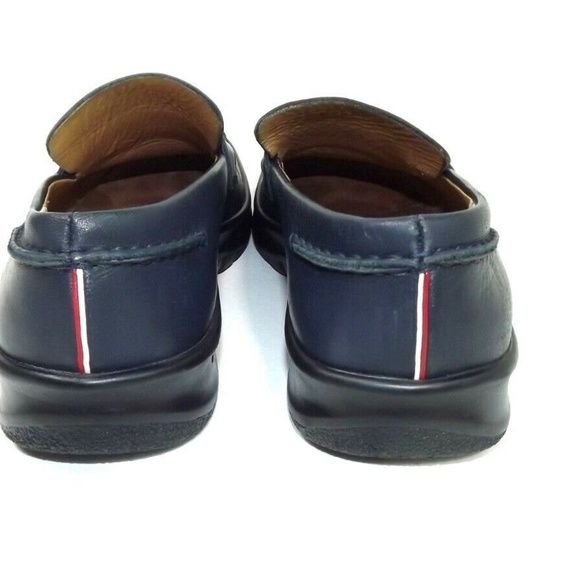 Bally FERDO Navy Blue Leather Sports Loafers 6 E - Picture 3 of 8